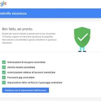 impostazioni sicurezza google