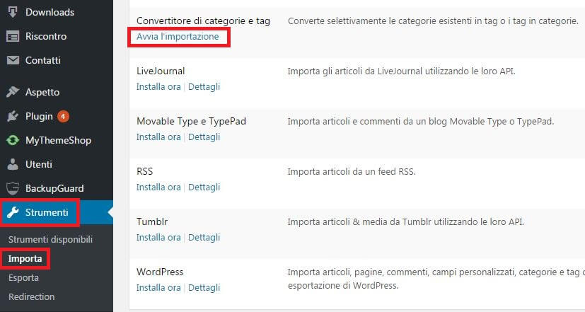 avvia-convertitore-categorie-tag-wordpress