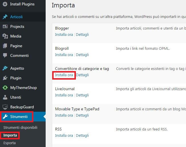 installa-convertitore-categorie-tag-wordpress